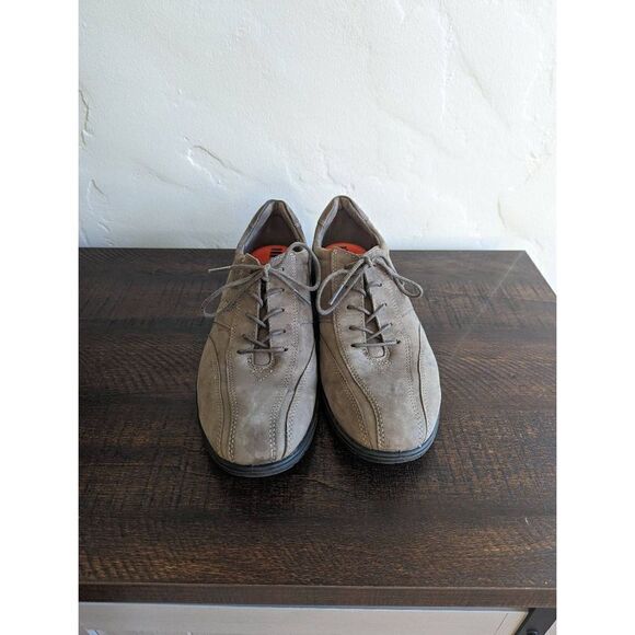 Ecco Lace-up Women's Suede Comfort Shoes Taupe - Size 41/10-10.5 - Picture 3 of 8